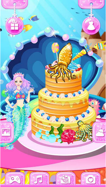 人鱼公主蛋糕图2: