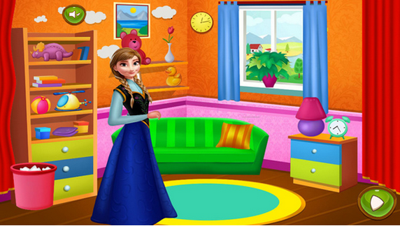 芭比公主游戏打扫客厅图2: