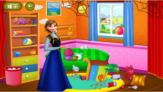 芭比公主游戏打扫客厅图3: